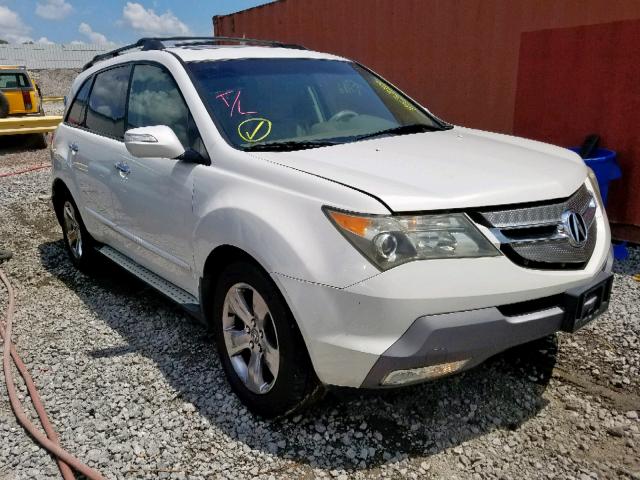 2HNYD28827H530399 - 2007 ACURA MDX SPORT WHITE photo 1