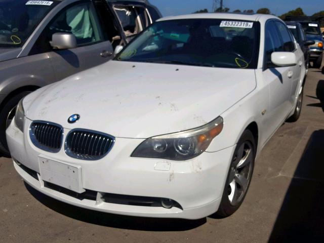 WBANE53597CW68400 - 2007 BMW 525 I WHITE photo 2