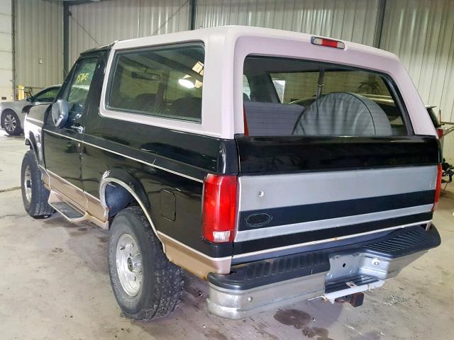 1FMEU15H2TLA74744 - 1996 FORD BRONCO U10 BLACK photo 3