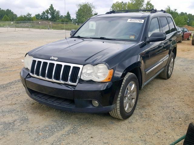 1J8HR58268C198016 - 2008 JEEP GRAND CHER BLACK photo 2