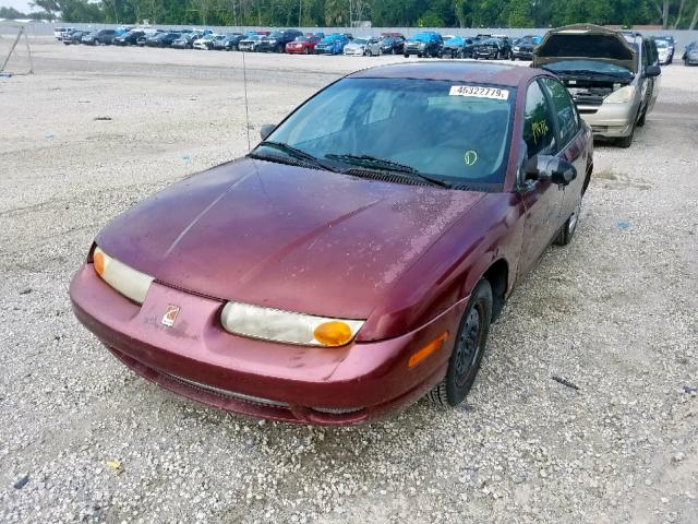 1G8ZH52892Z243850 - 2002 SATURN SL1 BURGUNDY photo 2