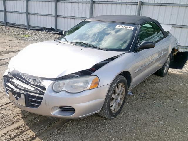 1C3EL75R36N166249 - 2006 CHRYSLER SEBRING GT SILVER photo 2