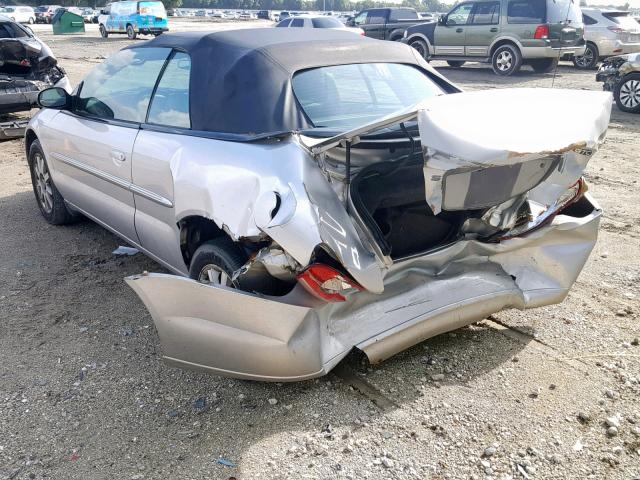 1C3EL75R36N166249 - 2006 CHRYSLER SEBRING GT SILVER photo 3