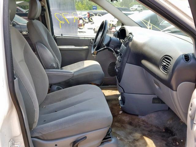 1D4GP25R77B244307 - 2007 DODGE CARAVAN SE WHITE photo 5