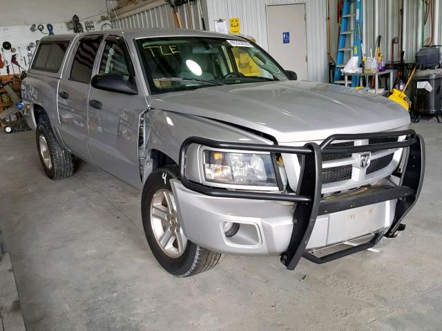 1D7RW3GKXBS649042 - 2011 DODGE DAKOTA SLT SILVER photo 1