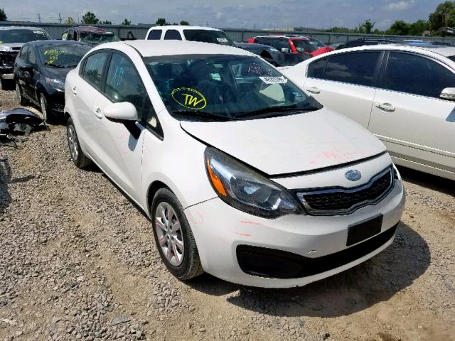 KNADN4A30D6300348 - 2013 KIA RIO EX WHITE photo 1