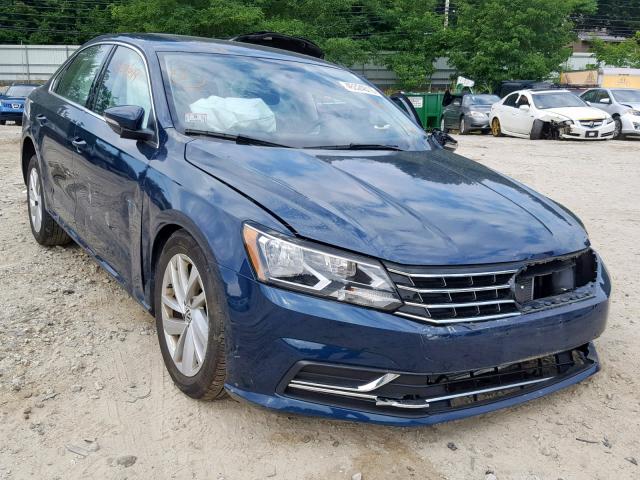 1VWBA7A3XJC005324 - 2018 VOLKSWAGEN PASSAT SE BLUE photo 1