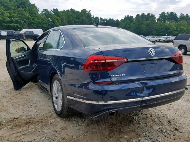 1VWBA7A3XJC005324 - 2018 VOLKSWAGEN PASSAT SE BLUE photo 3