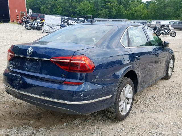 1VWBA7A3XJC005324 - 2018 VOLKSWAGEN PASSAT SE BLUE photo 4