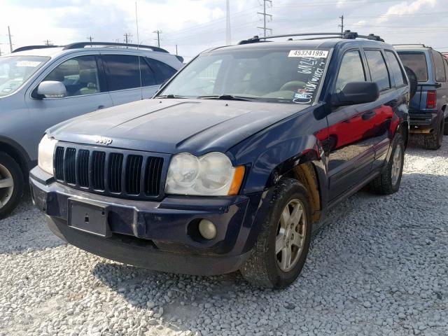 1J4GR48K35C601243 - 2005 JEEP GRAND CHER BLUE photo 2