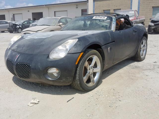 1G2MB35B07Y112871 - 2007 PONTIAC SOLSTICE BLACK photo 2