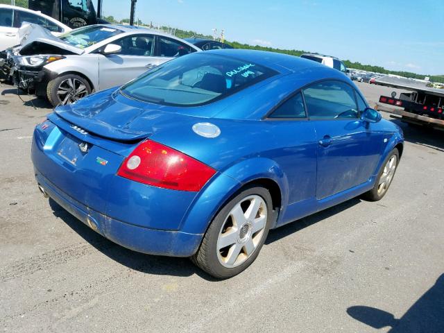 TRUWC28NX21030607 - 2002 AUDI TT QUATTRO BLUE photo 4