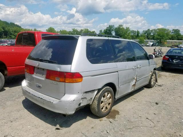 5FNRL18804B116188 - 2004 HONDA ODYSSEY EX SILVER photo 4