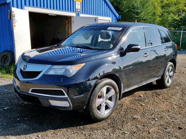 2HNYD2H23CH001808 - 2012 ACURA MDX BLACK photo 2