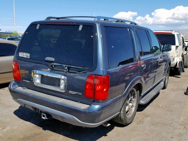 5LMFU28R71LJ08654 - 2001 LINCOLN NAVIGATOR BLUE photo 4
