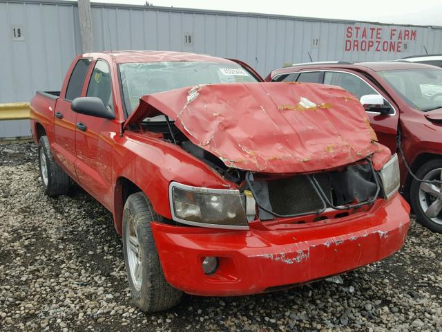 1D7HW38KX8S594000 - 2008 DODGE DAKOTA SXT RED photo 1