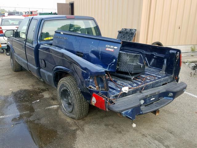 1GCCS19W818200955 - 2001 CHEVROLET S TRUCK S1 BLUE photo 3