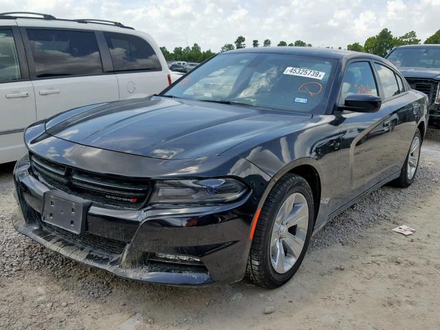 2C3CDXHG6GH159062 - 2016 DODGE CHARGER SX BLACK photo 2