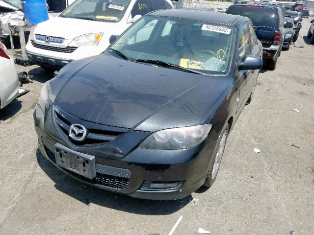 JM1BK324971662961 - 2007 MAZDA 3 S BLACK photo 2