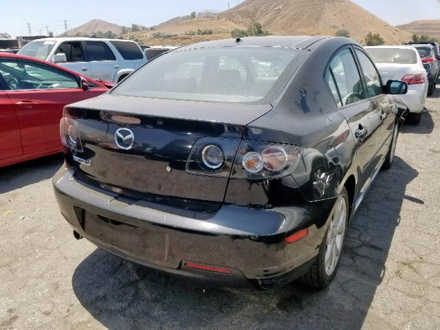 JM1BK324971662961 - 2007 MAZDA 3 S BLACK photo 4