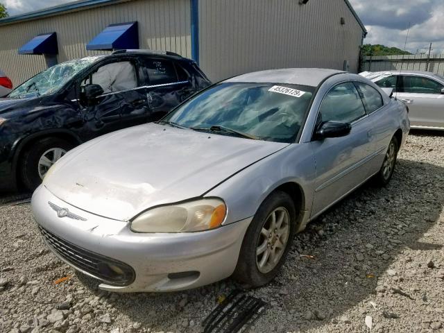 4C3AG42GX2E151762 - 2002 CHRYSLER SEBRING LX SILVER photo 2