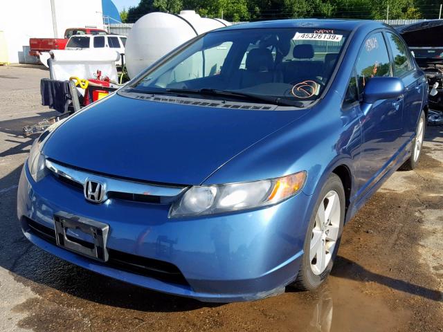 2HGFA16968H505732 - 2008 HONDA CIVIC EXL 蓝色 照片 2