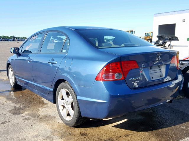 2HGFA16968H505732 - 2008 HONDA CIVIC EXL 蓝色 照片 3