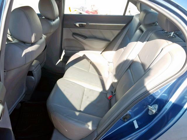 2HGFA16968H505732 - 2008 HONDA CIVIC EXL 蓝色 照片 6