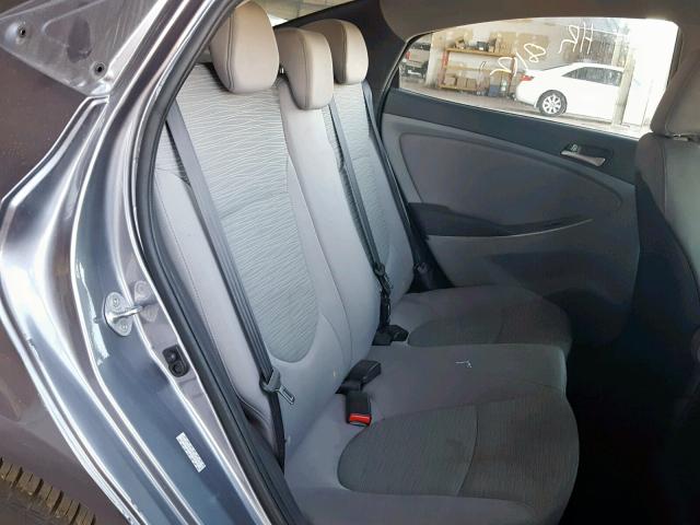 KMHCT4AE3GU963124 - 2016 HYUNDAI ACCENT SE GRAY photo 6