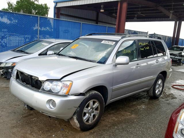 JTEGF21A120065146 - 2002 TOYOTA HIGHLANDER SILVER photo 2