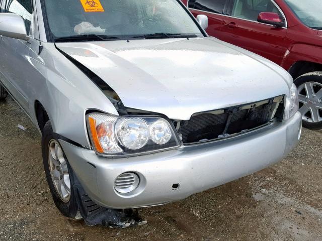 JTEGF21A120065146 - 2002 TOYOTA HIGHLANDER SILVER photo 9