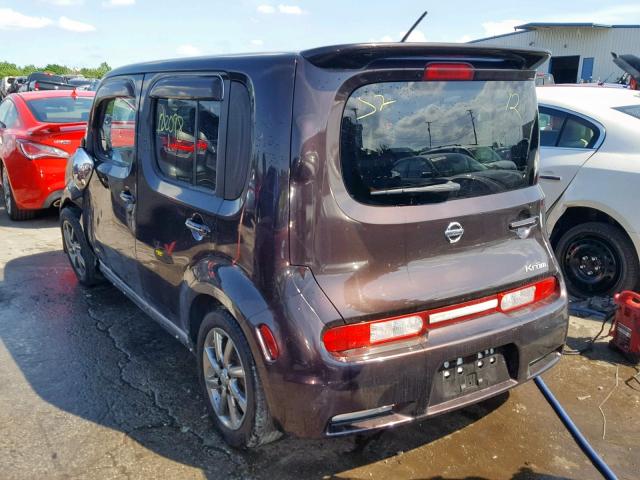 JN8AZ28R69T103156 - 2009 NISSAN CUBE BASE PURPLE photo 3