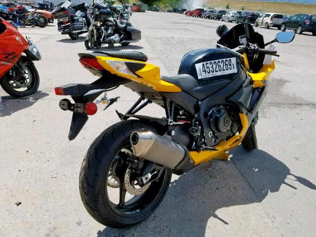 JS1GR7MA0H2100738 - 2017 SUZUKI GSX-R750 YELLOW photo 4