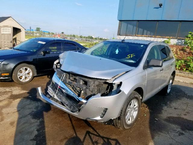 2FMDK3GC5BBA26703 - 2011 FORD EDGE SE SILVER photo 2