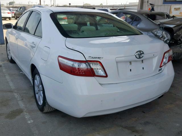 4T1BB46K19U101018 - 2009 TOYOTA CAMRY HYBR WHITE photo 3