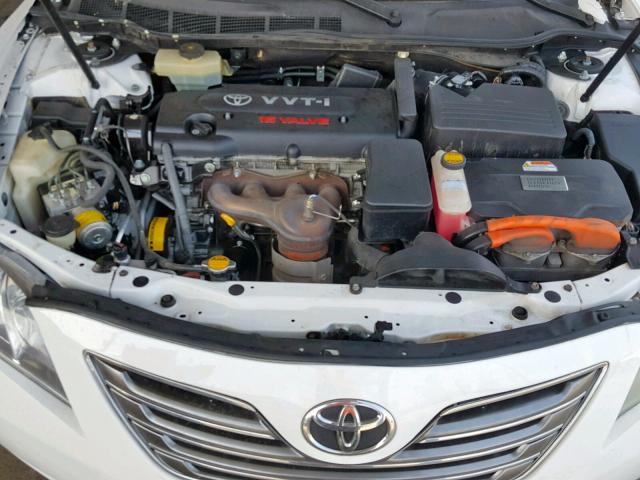 4T1BB46K19U101018 - 2009 TOYOTA CAMRY HYBR WHITE photo 7