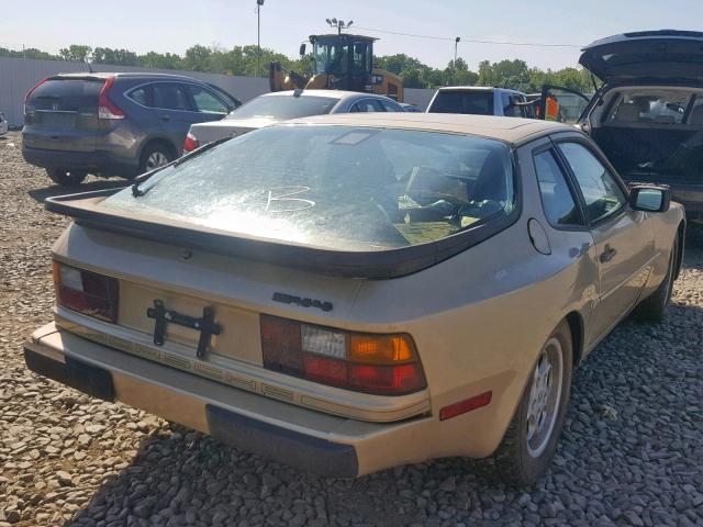 WP0AA0943GN451816 - 1986 PORSCHE 944 BEIGE photo 4