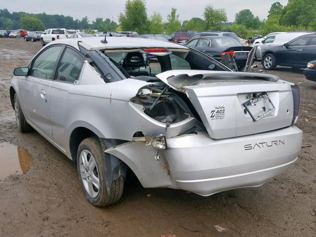 1G8AN15F77Z110746 - 2007 SATURN ION LEVEL SILVER photo 3
