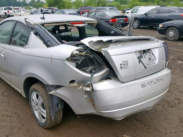 1G8AN15F77Z110746 - 2007 SATURN ION LEVEL SILVER photo 9