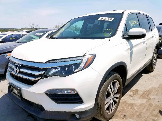 5FNYF6H72GB090088 - 2016 HONDA PILOT EXLN WHITE photo 2