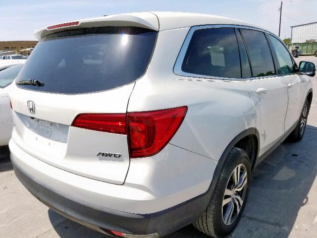 5FNYF6H72GB090088 - 2016 HONDA PILOT EXLN WHITE photo 4