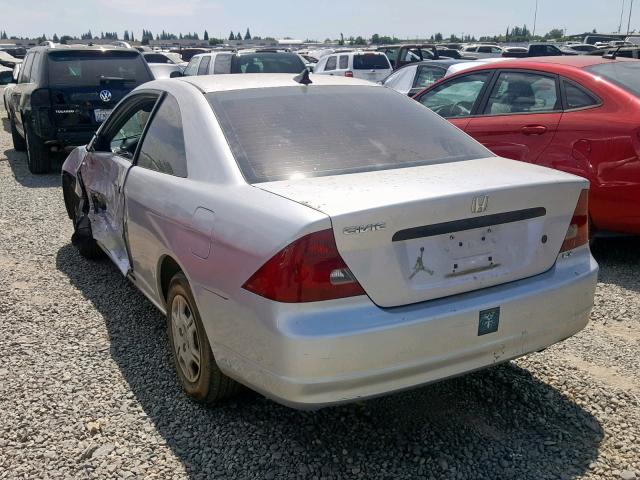 1HGEM21281L073270 - 2001 HONDA CIVIC DX SILVER photo 3