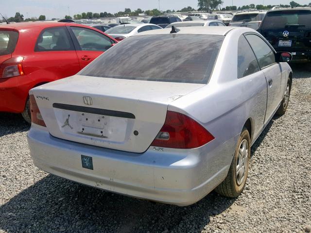 1HGEM21281L073270 - 2001 HONDA CIVIC DX SILVER photo 4