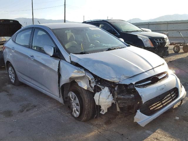 KMHCT4AE7GU077131 - 2016 HYUNDAI ACCENT SE SILVER photo 1