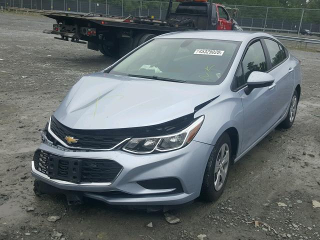 1G1BC5SM5H7178513 - 2017 CHEVROLET CRUZE LS SILVER photo 2