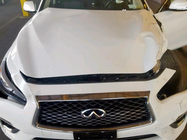 JN1EV7AR9JM432533 - 2018 INFINITI Q50 LUXE WHITE photo 7