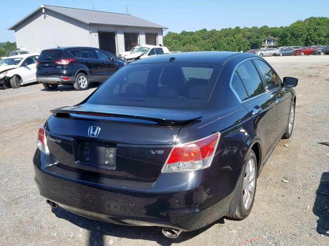 5KBCP3F80AB007946 - 2010 HONDA ACCORD EXL BLACK photo 4