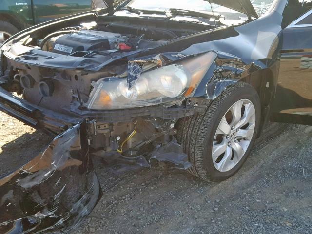 5KBCP3F80AB007946 - 2010 HONDA ACCORD EXL BLACK photo 9