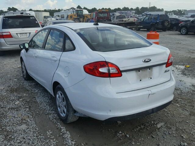 3FADP4AJ4DM185285 - 2013 FORD FIESTA S WHITE photo 3