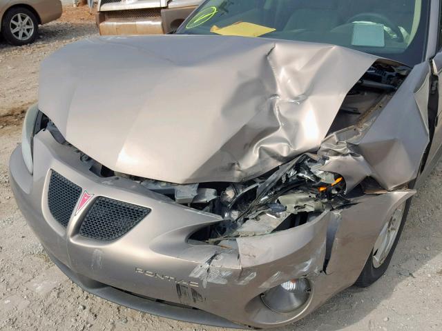 2G2WP552161257036 - 2006 PONTIAC GRAND PRIX TAN photo 9